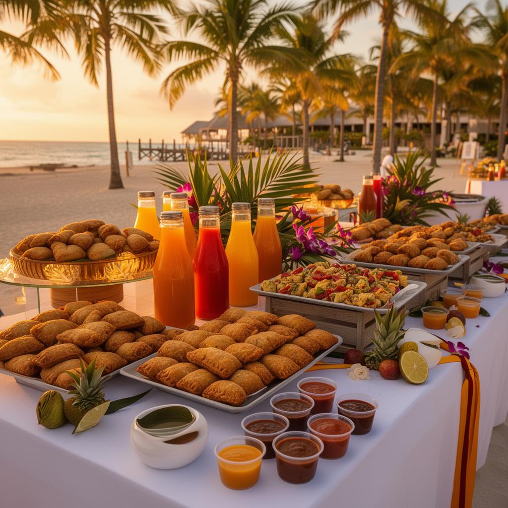 Haitian beef pâté catering spread by Pâté Plen — event presentation 4